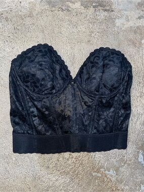 jcpenney Black Lace Bustier Bralette
